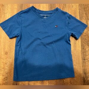Tommy Hilfiger boys blue v neck short sleeve shirt 3T